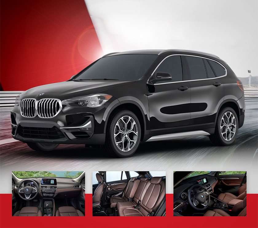تأجير بي إم دبليو X1 أسود 2021 – SUV مدمجة بتصميم رياضي فاخر
