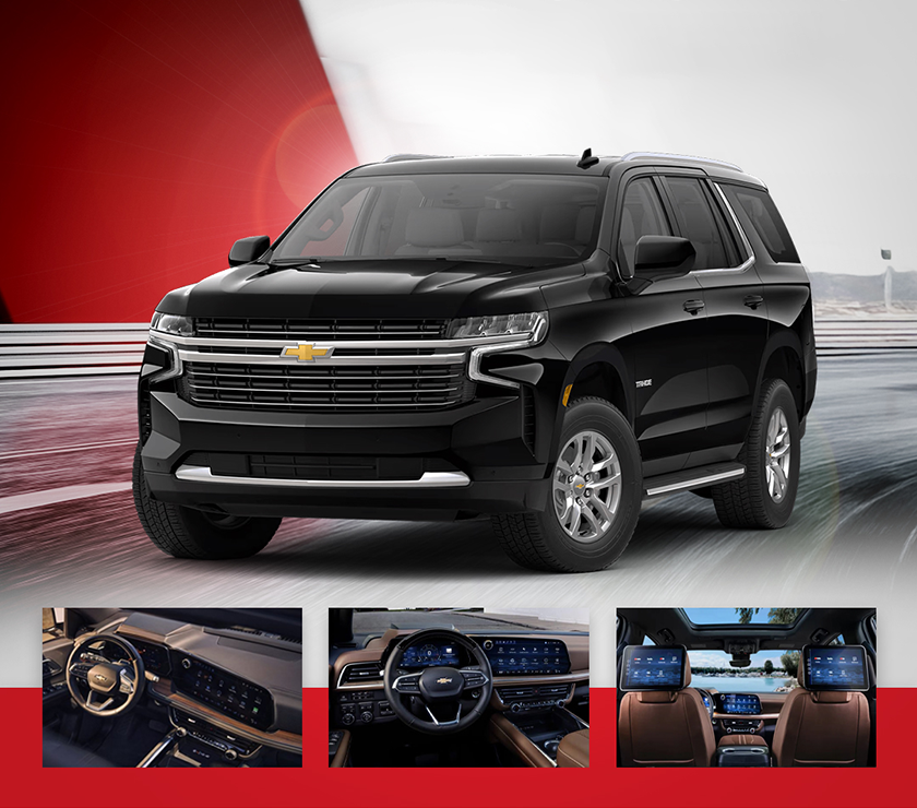تأجير شيفروليه تاهو 2024 – SUV أسود فاخر بقوة استثنائية